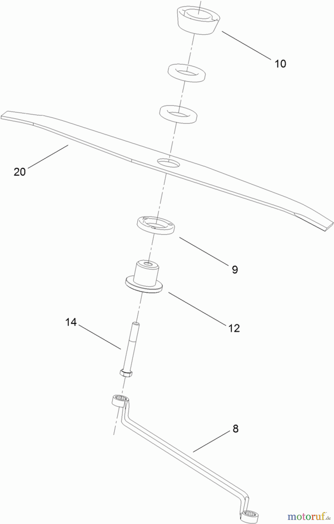 Toro Neu Mowers, Walk-Behind Seite 1 02604 - Toro HoverPro 500 Mower, 2012 (SN 312000001-312999999) CUTTING ASSEMBLY