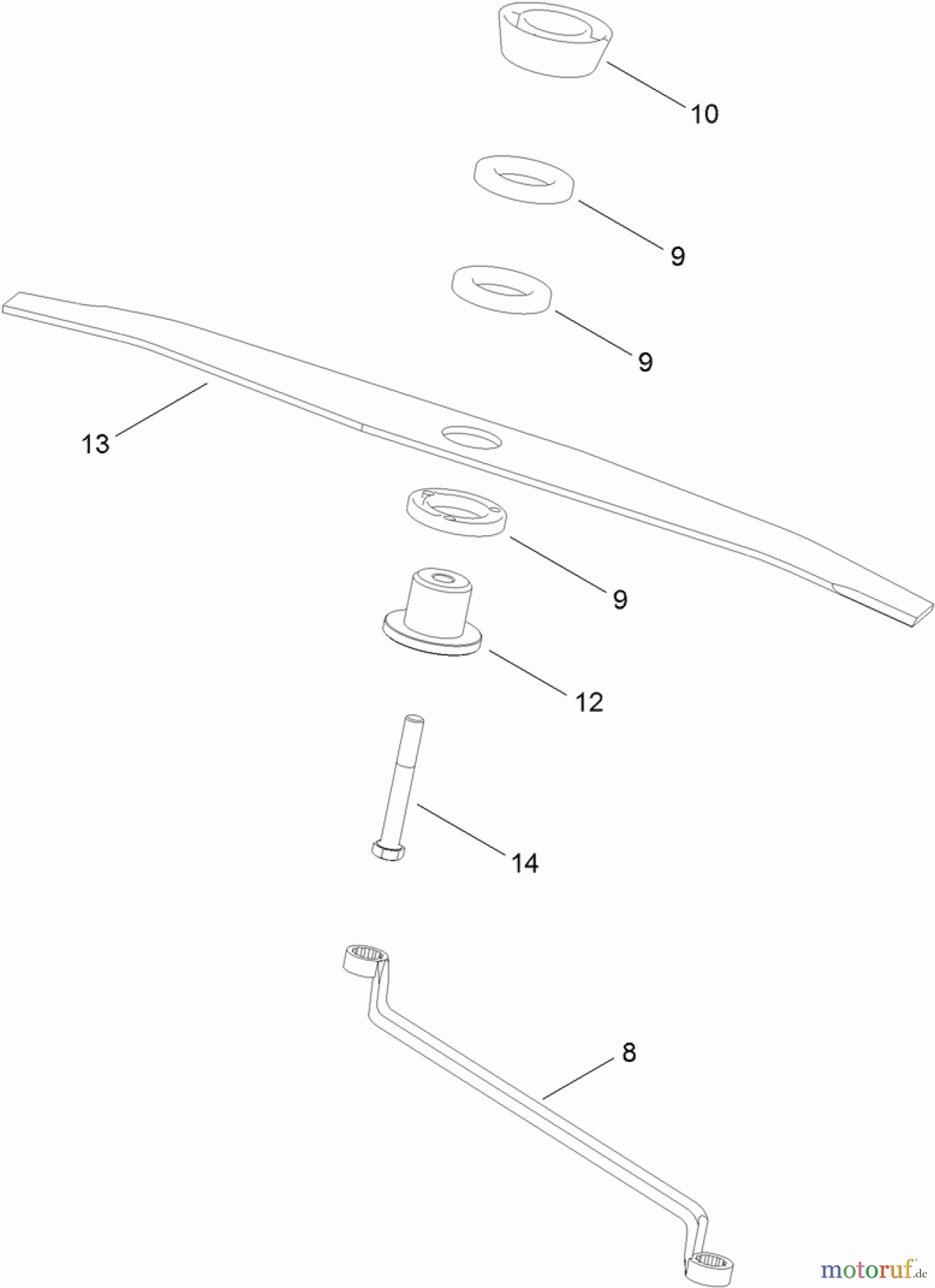 Toro Neu Mowers, Walk-Behind Seite 1 02606 - Toro HoverPro 550 Mower, 2012 (SN 312000001-312999999) CUTTING ASSEMBLY