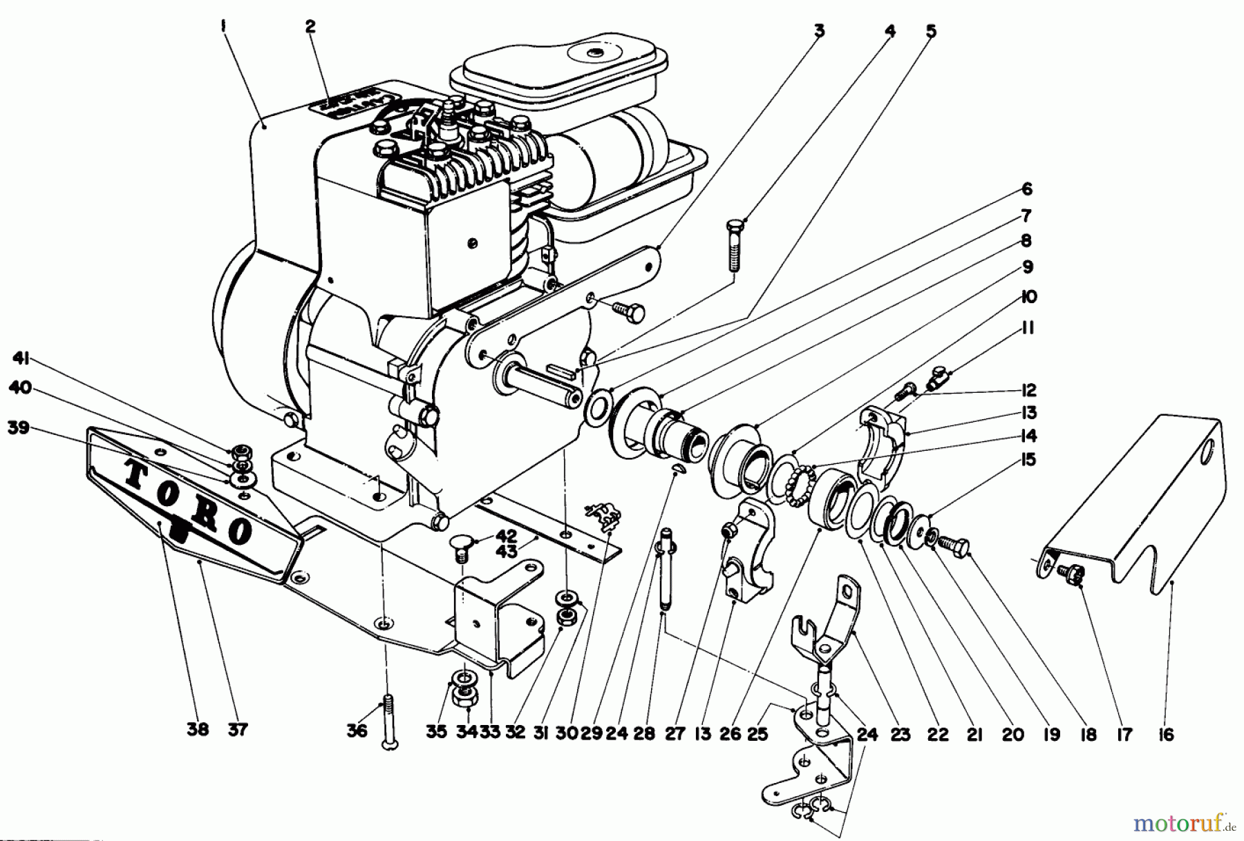 Toro Neu Mowers, Walk-Behind Seite 1 10013 - Toro Sportlawn Lawnmower, 1967 (7000001-7999999) 18