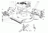 Toro 16222 - Lawnmower, 1971 (1000001-1999999) Ersatzteile HOUSING AND ENGINE ASSEMBLY MODEL NO-S. 16000 AND 16111