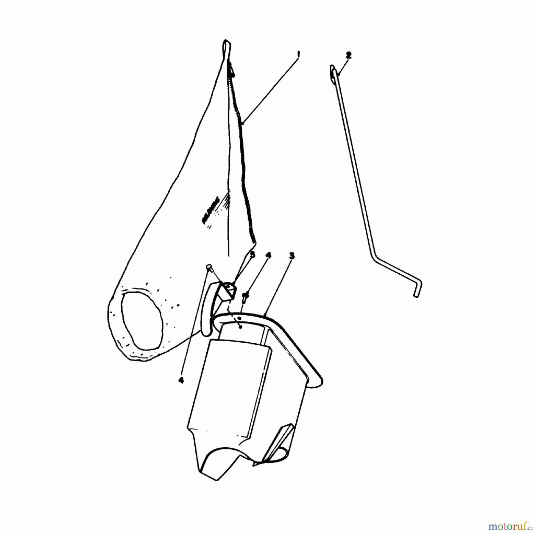 Toro Neu Mowers, Walk-Behind Seite 1 16287 - Toro Whirlwind II Lawnmower, 1978 (8000001-8999999) BAGGING KIT NO. 36-8380 (OPTIONAL)