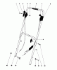Toro 16287 - Whirlwind II Lawnmower, 1979 (9000001-9999999) Ersatzteile HANDLE ASSEMBLY MODEL 16287