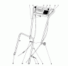 Toro 16273 - Whirlwind Lawnmower, 1974 (4000001-4999999) Ersatzteile HANDLE ASSEMBLY-MODELS 16073, 16173, 16273