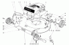 Toro 16273 - Whirlwind Lawnmower, 1974 (4000001-4999999) Ersatzteile HOUSING & ENGINE ASSEMBLY-MODELS 16073 & 16173