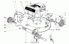 Toro 16273 - Whirlwind Lawnmower, 1975 (5000001-5999999) Ersatzteile HOUSING & ENGINE ASSEMBLY-MODELS 16073 & 16173