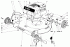 Toro 16273 - Whirlwind Lawnmower, 1976 (6000001-6999999) Ersatzteile HOUSING AND ENGINE ASSEMBLY MODEL 16073 & 16173