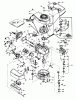 Toro 16077 - Lawnmower, 1981 (1000001-1999999) Ersatzteile ENGINE TECUMSEH MODEL NO. TNT 100-10071D