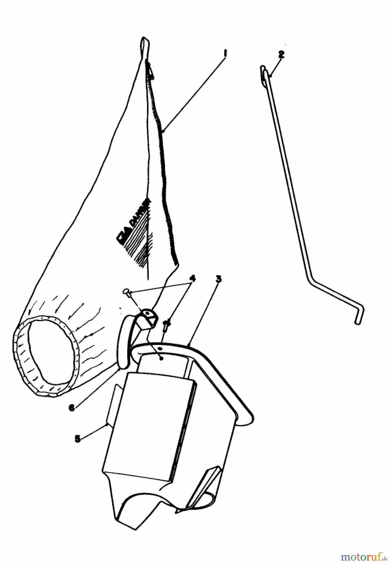 Toro Neu Mowers, Walk-Behind Seite 1 16165 - Toro Lawnmower, 1984 (4000001-4999999) BAGGING KIT NO. 47-6510 (OPTIONAL)