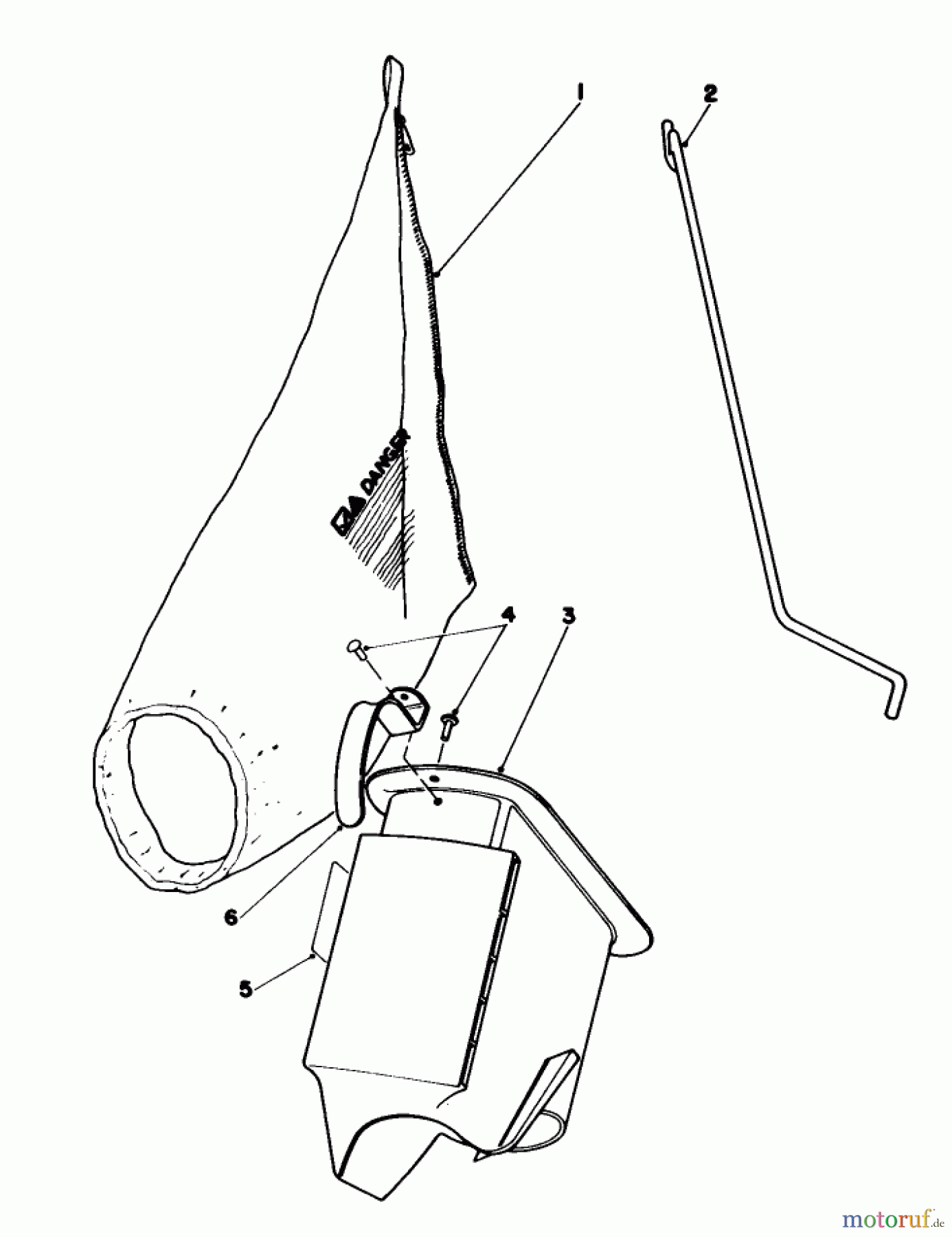 Toro Neu Mowers, Walk-Behind Seite 1 16202C - Toro Lawnmower, 1987 (7000001-7999999) BAGGING KIT NO. 47-6510 (OPTIONAL)