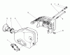 Toro 16202C - Lawnmower, 1987 (7000001-7999999) Ersatzteile MUFFLER ASSEMBLY (ENGINE NO. 47PG6)