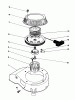 Toro 16212 - Lawnmower, 1984 (4000001-4999999) Ersatzteile RECOIL ASSEMBLY