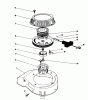 Toro 16212B - Lawnmower, 1992 (2000001-2999999) Ersatzteile RECOIL ASSEMBLY (MODEL NO. 47PM1-1)