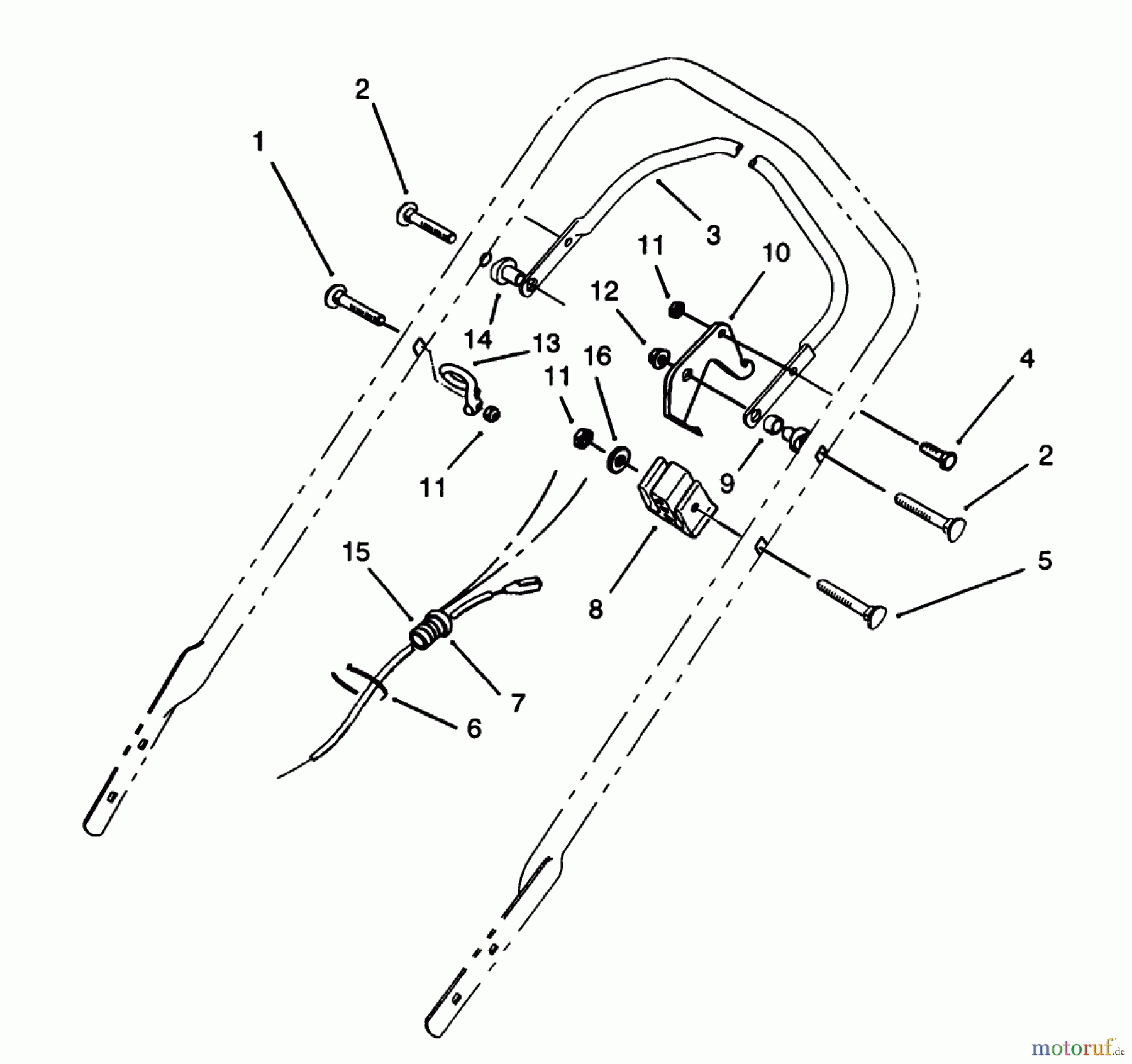 Toro Neu Mowers, Walk-Behind Seite 1 16212B - Toro Lawnmower, 1993 (39000001-39999999) TRACTION ASSEMBLY
