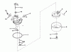 Toro 16268 - Whirlwind Lawnmower, 1975 (5000001-5999999) Ersatzteile CARBURETOR NO. 631612