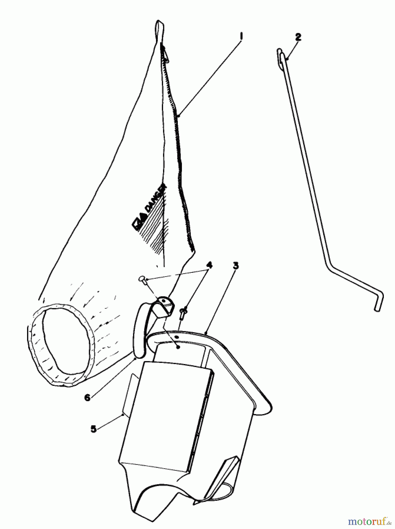 Toro Neu Mowers, Walk-Behind Seite 1 16297 - Toro Lawnmower, 1983 (3000001-3999999) BAGGING KIT NO. 47-6510 (OPTIONAL)
