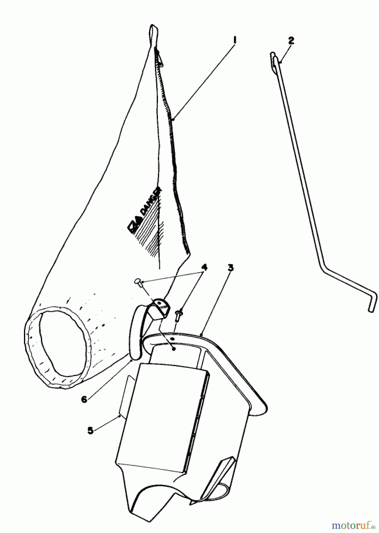 Toro Neu Mowers, Walk-Behind Seite 1 16297 - Toro Lawnmower, 1984 (4000001-4999999) BAGGING KIT NO. 47-6510 (OPTIONAL)