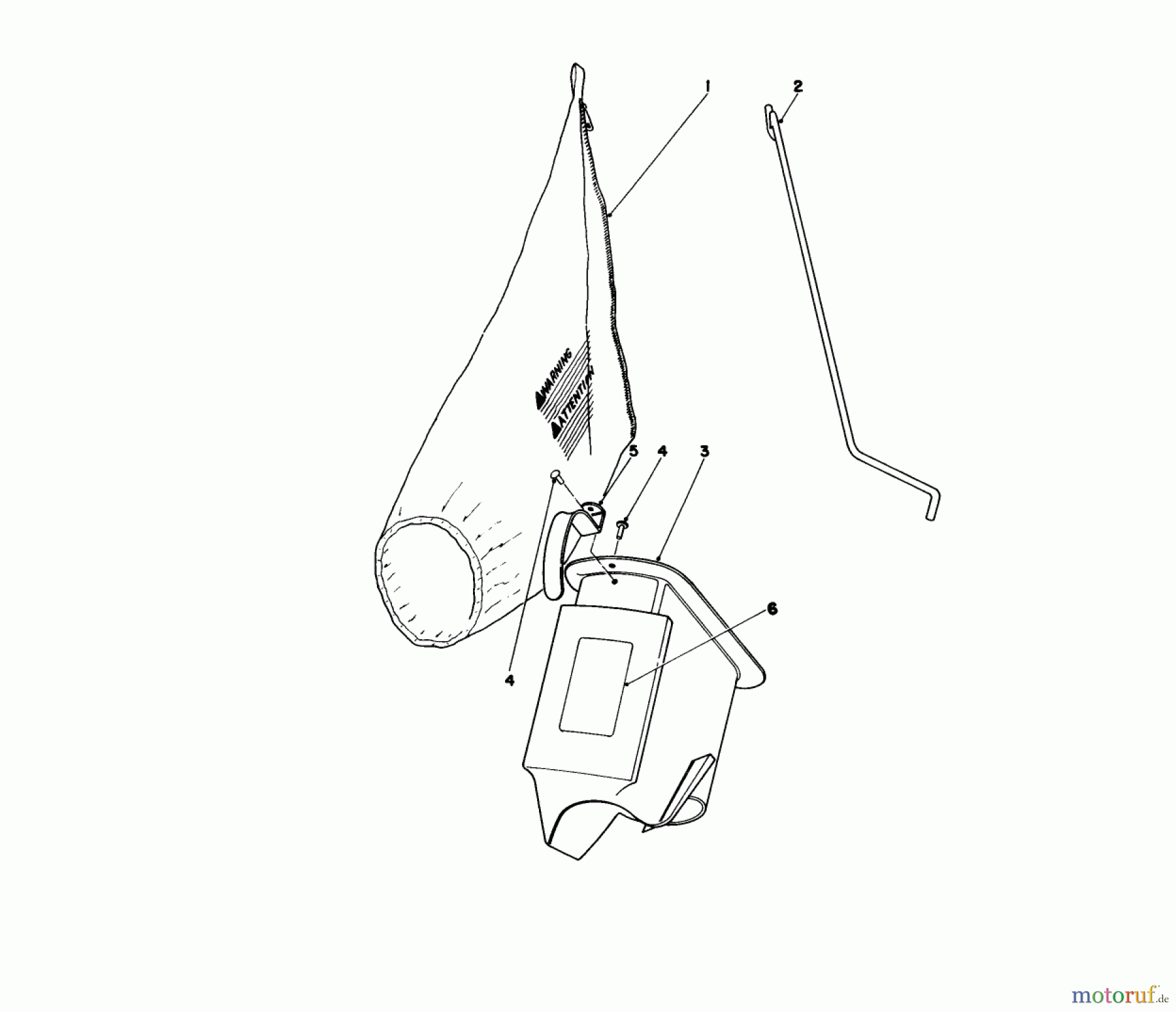 Toro Neu Mowers, Walk-Behind Seite 1 16320 - Toro Lawnmower, 1981 (1000001-1999999) BAGGING KIT NO. 36-8380 (OPTIONAL)