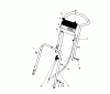 Toro 16320 - Lawnmower, 1981 (1000001-1999999) Ersatzteile HANDLE ASSEMBLY