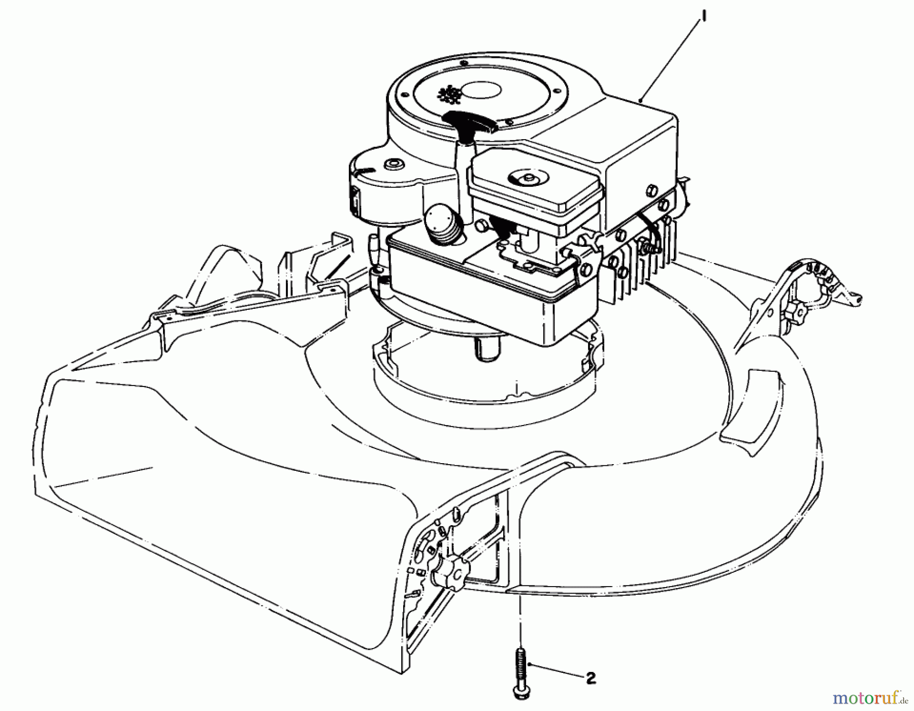 Toro Neu Mowers, Walk-Behind Seite 1 16330 - Toro Lawnmower, 1983 (3000001-3999999) ENGINE ASSEMBLY