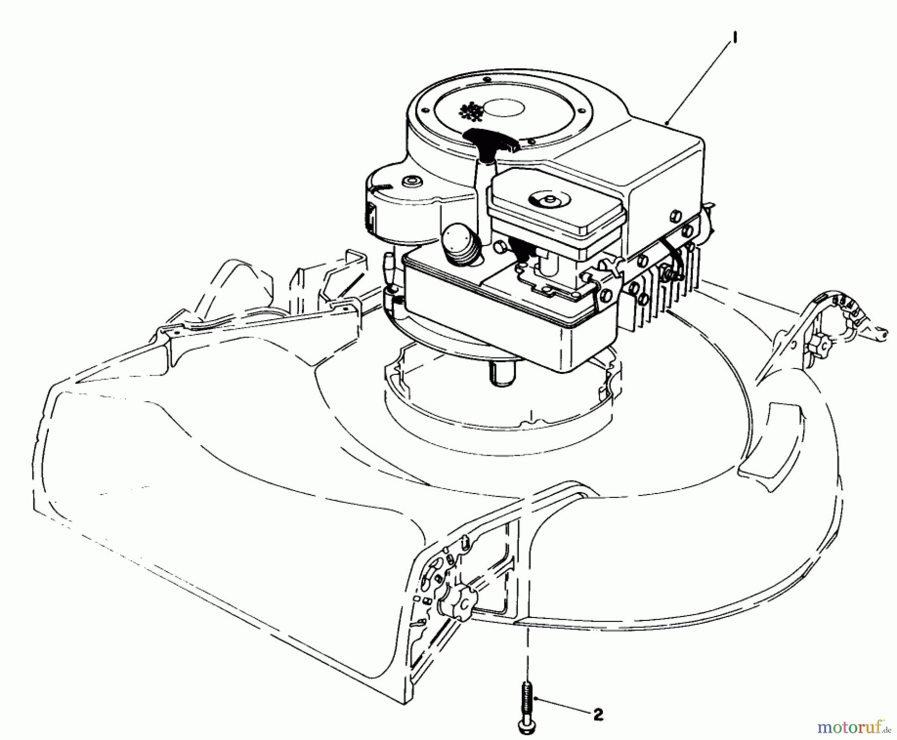 Toro Neu Mowers, Walk-Behind Seite 1 16330 - Toro Lawnmower, 1985 (5000001-5999999) ENGINE ASSEMBLY