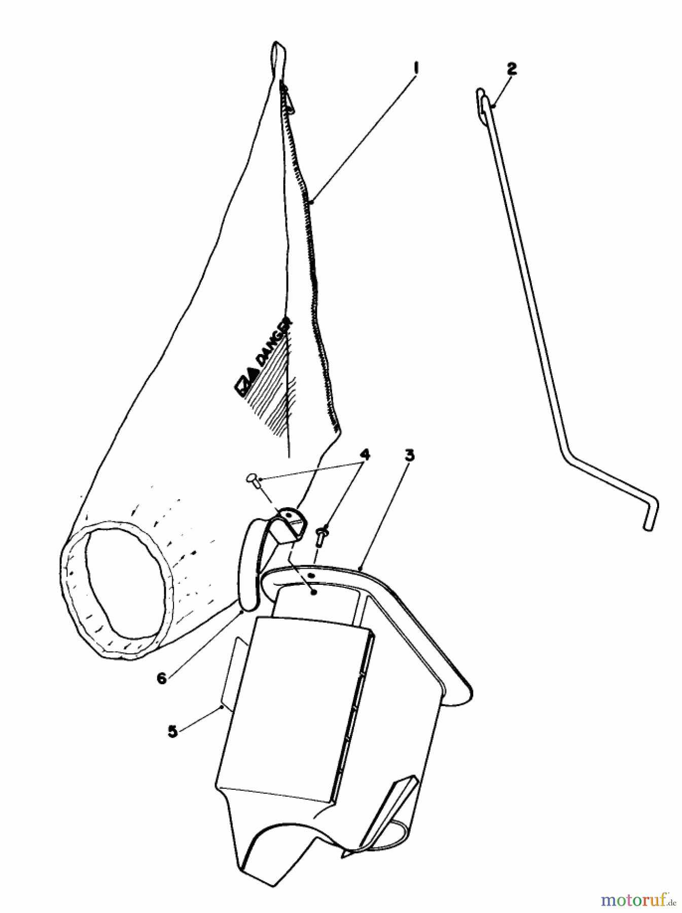 Toro Neu Mowers, Walk-Behind Seite 1 16340C - Toro Lawnmower, 1985 (5000001-5999999) BAGGING KIT NO. 47-6510 (OPTIONAL)