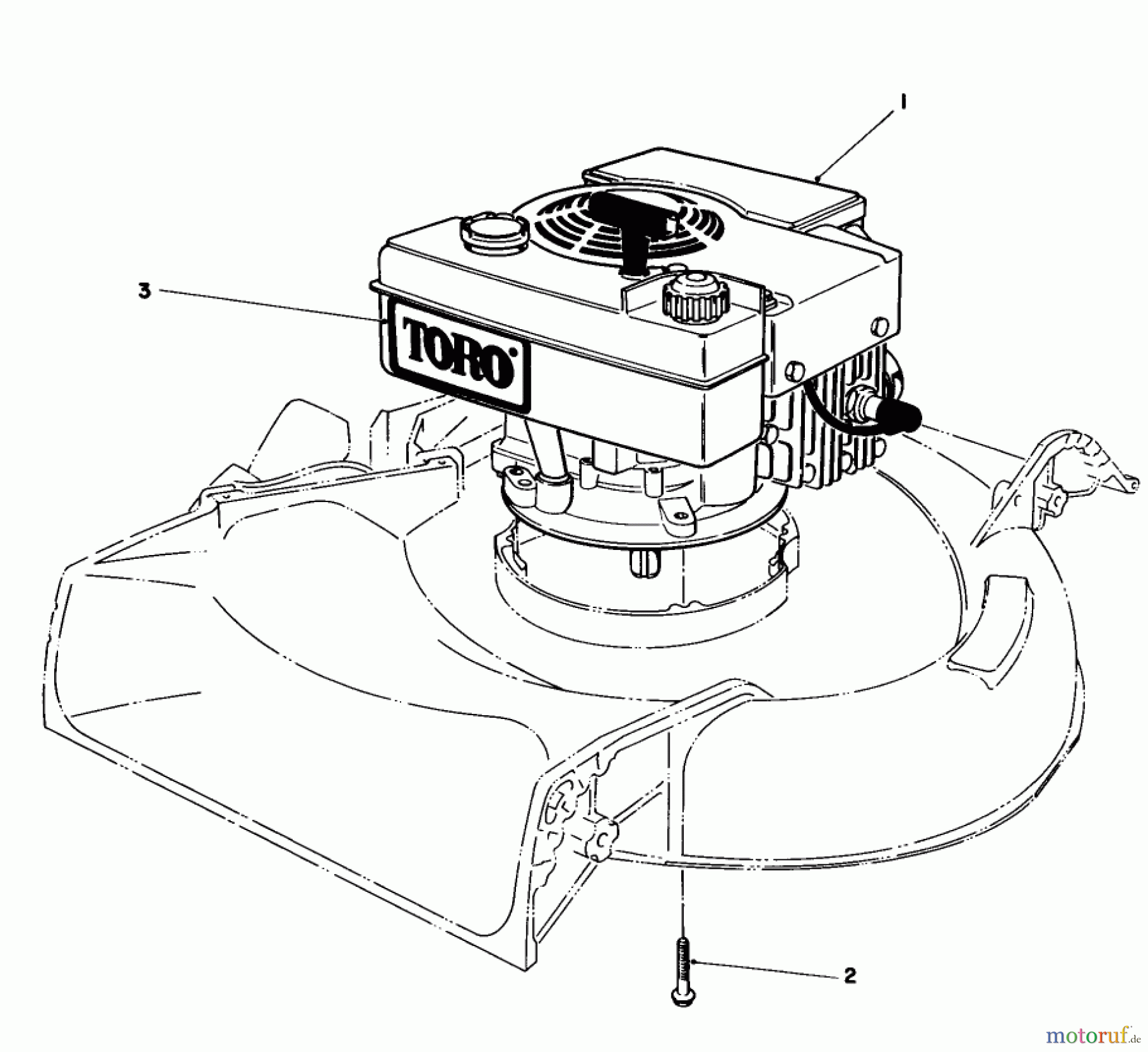 Toro Neu Mowers, Walk-Behind Seite 1 16340C - Toro Lawnmower, 1985 (5000001-5999999) ENGINE ASSEMBLY