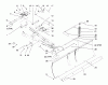 Toro 79252 - 48" Snow Blade, 260 Series Lawn and Garden Tractors, 1997 (7900001-7999999) Ersatzteile SNOW BLADE AND FRONT MOUNTING HITCH