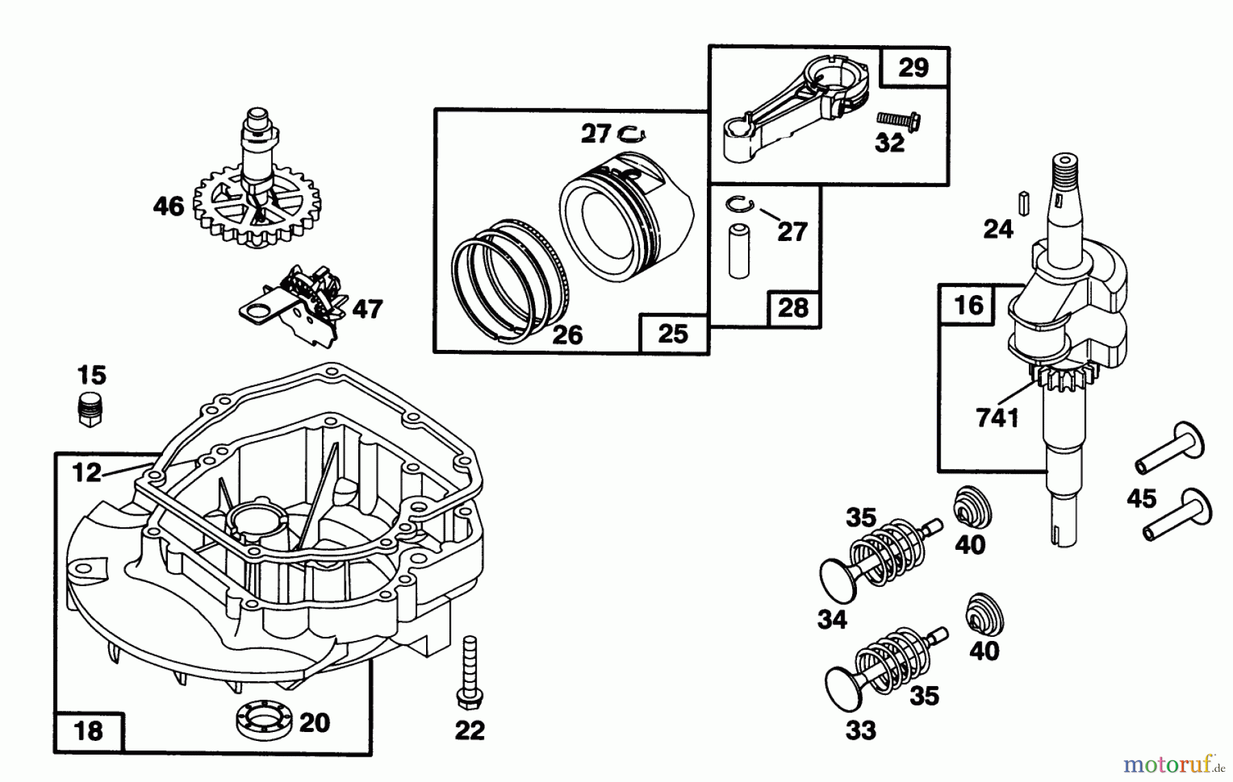 Toro Neu Mowers, Walk-Behind Seite 1 16401 - Toro Side Discharge Mower, 1995 (59000001-59999999) ENGINE BRIGGS & STRATTON MODEL 127702-0645-01 #2