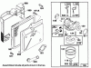 Toro 16402 - Lawnmower, 1991 (1000001-1999999) Ersatzteile ENGINE BRIGGS & STRATTON MODEL 122707-3187-01 #3