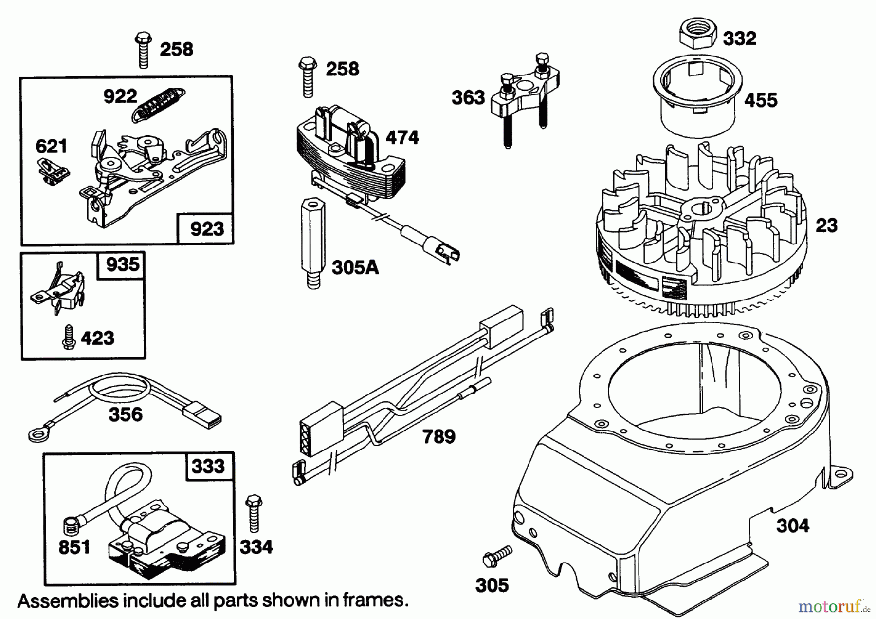 Toro Neu Mowers, Walk-Behind Seite 1 16402 - Toro Lawnmower, 1991 (1000001-1999999) ENGINE BRIGGS & STRATTON MODEL 122707-3187-01 #6