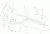 Toro 79253 - 48" Snow Blade, 260 Series Lawn and Garden Tractors, 2001 (210000001-210999999) Ersatzteile FRAME ASSEMBLY