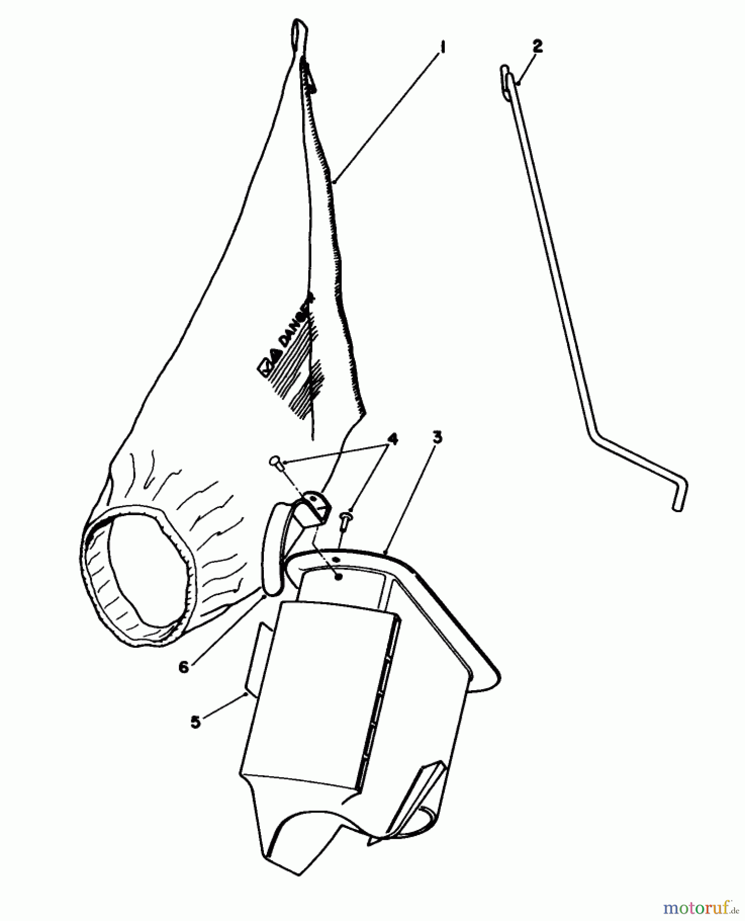 Toro Neu Mowers, Walk-Behind Seite 1 16403 - Toro Lawnmower, 1991 (1000001-1999999) BAGGING KIT NO. 47-6510 (OPTIONAL)