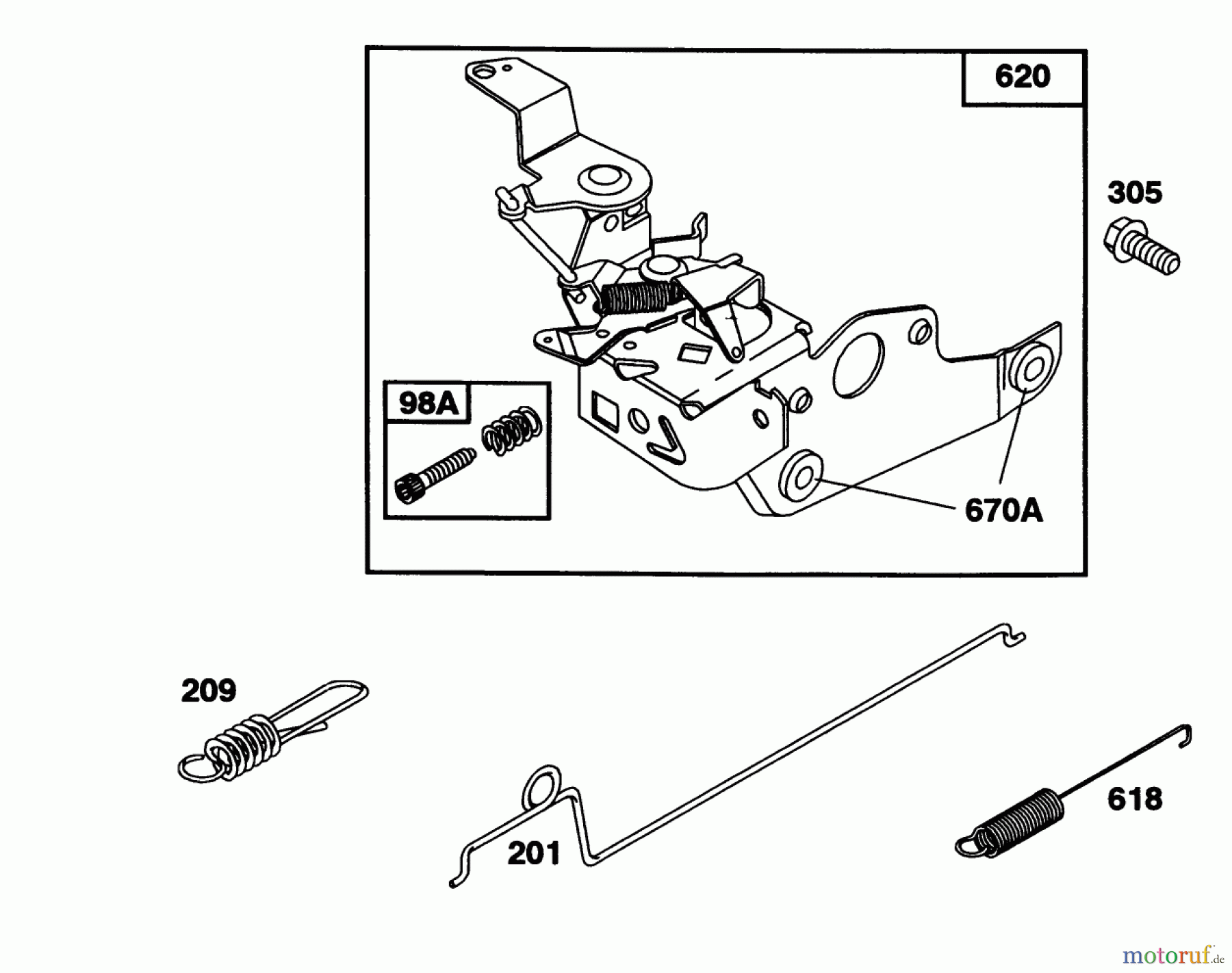 Toro Neu Mowers, Walk-Behind Seite 1 16403 - Toro Lawnmower, 1991 (1000001-1999999) ENGINE BRIGGS & STRATTON MODEL 122702-3171-01 #4