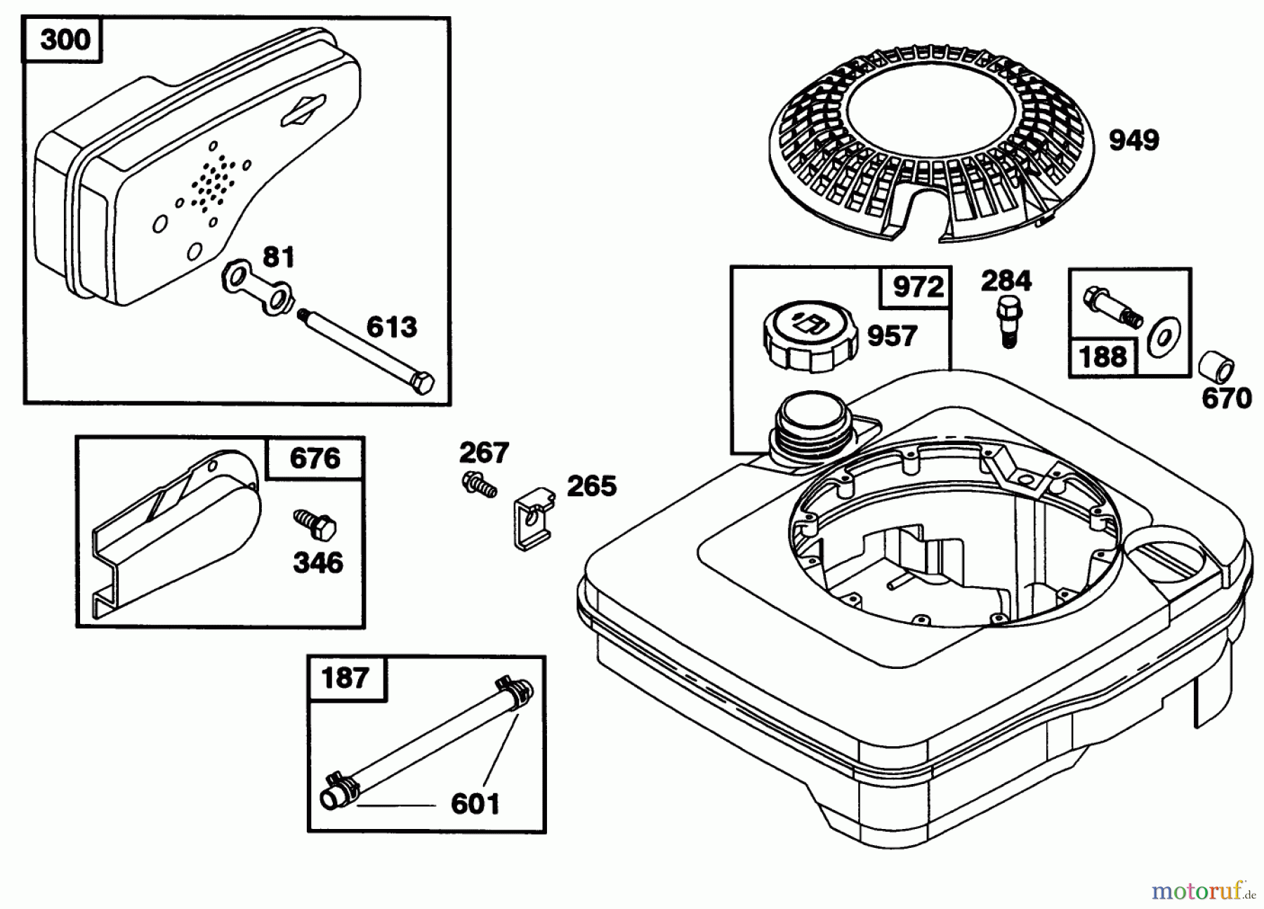 Toro Neu Mowers, Walk-Behind Seite 1 16403 - Toro Lawnmower, 1992 (2000001-2999999) ENGINE BRIGGS & STRATTON MODEL 122702-3171-01 #7