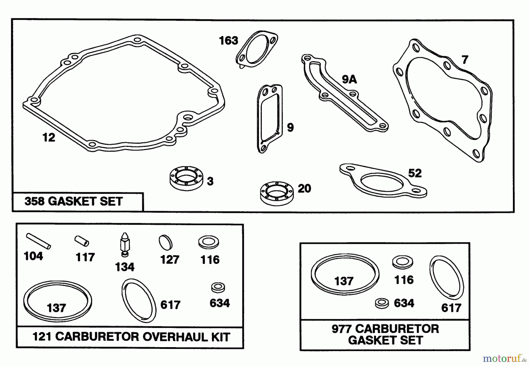 Toro Neu Mowers, Walk-Behind Seite 1 16403 - Toro Lawnmower, 1992 (2000001-2999999) ENGINE BRIGGS & STRATTON MODEL 122702-3171-01 #8