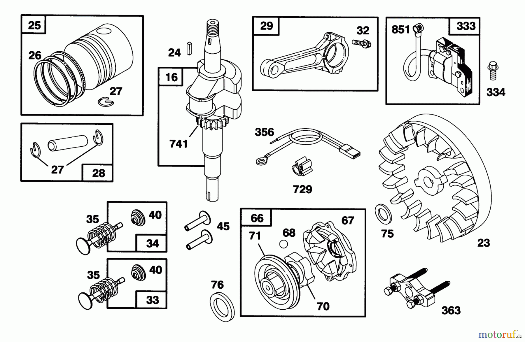 Toro Neu Mowers, Walk-Behind Seite 1 16410 - Toro Lawnmower, 1993 (3900001-3999999) ENGINE BRIGGS & STRATTON MODEL 95902-3153-01 #2