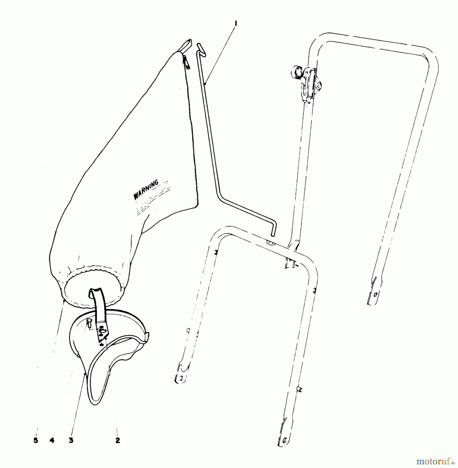 Toro Neu Mowers, Walk-Behind Seite 1 16550 - Toro Lawnmower, 1978 (8000001-8999999) GRASS BAGGING KIT (OPTIONAL) NO. 16599