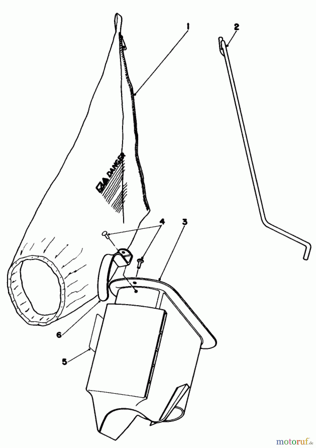 Toro Neu Mowers, Walk-Behind Seite 1 16570 - Toro Lawnmower, 1983 (3000001-3999999) BAGGING KIT NO. 47-6510 (OPTIONAL)