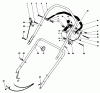 Toro 16570 - Lawnmower, 1983 (3000001-3999999) Ersatzteile HANDLE ASSEMBLY