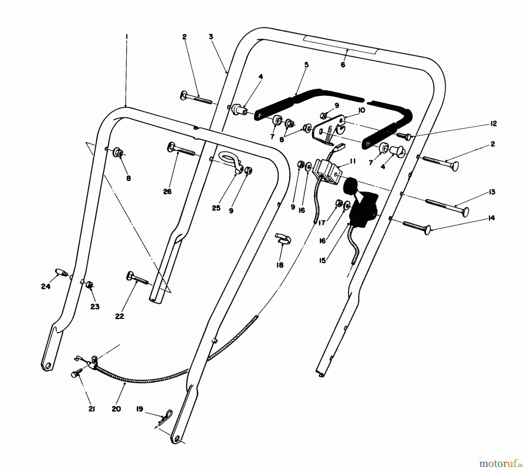 Toro Neu Mowers, Walk-Behind Seite 1 16575C - Toro Lawnmower, 1988 (8000001-8999999) BAGGING KIT NO. 47-6510 (OPTIONAL)
