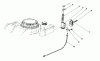 Toro 16580 - Lawnmower, 1983 (3000001-3999999) Ersatzteile BRAKE ASSEMBLY