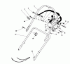 Toro 16580 - Lawnmower, 1983 (3000001-3999999) Ersatzteile HANDLE ASSEMBLY