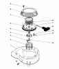 Toro 16585 - Lawnmower, 1985 (5000001-5999999) Ersatzteile RECOIL ASSEMBLY