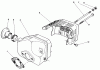 Toro 16585 - Lawnmower, 1987 (7000001-7999999) Ersatzteile MUFFLER ASSEMBLY (MODEL NO. 47PF5 & 47PG6)