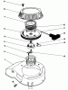 Toro 16585 - Lawnmower, 1987 (7000001-7999999) Ersatzteile RECOIL ASSEMBLY (MODEL NO. 47PF5 & 47PG6)