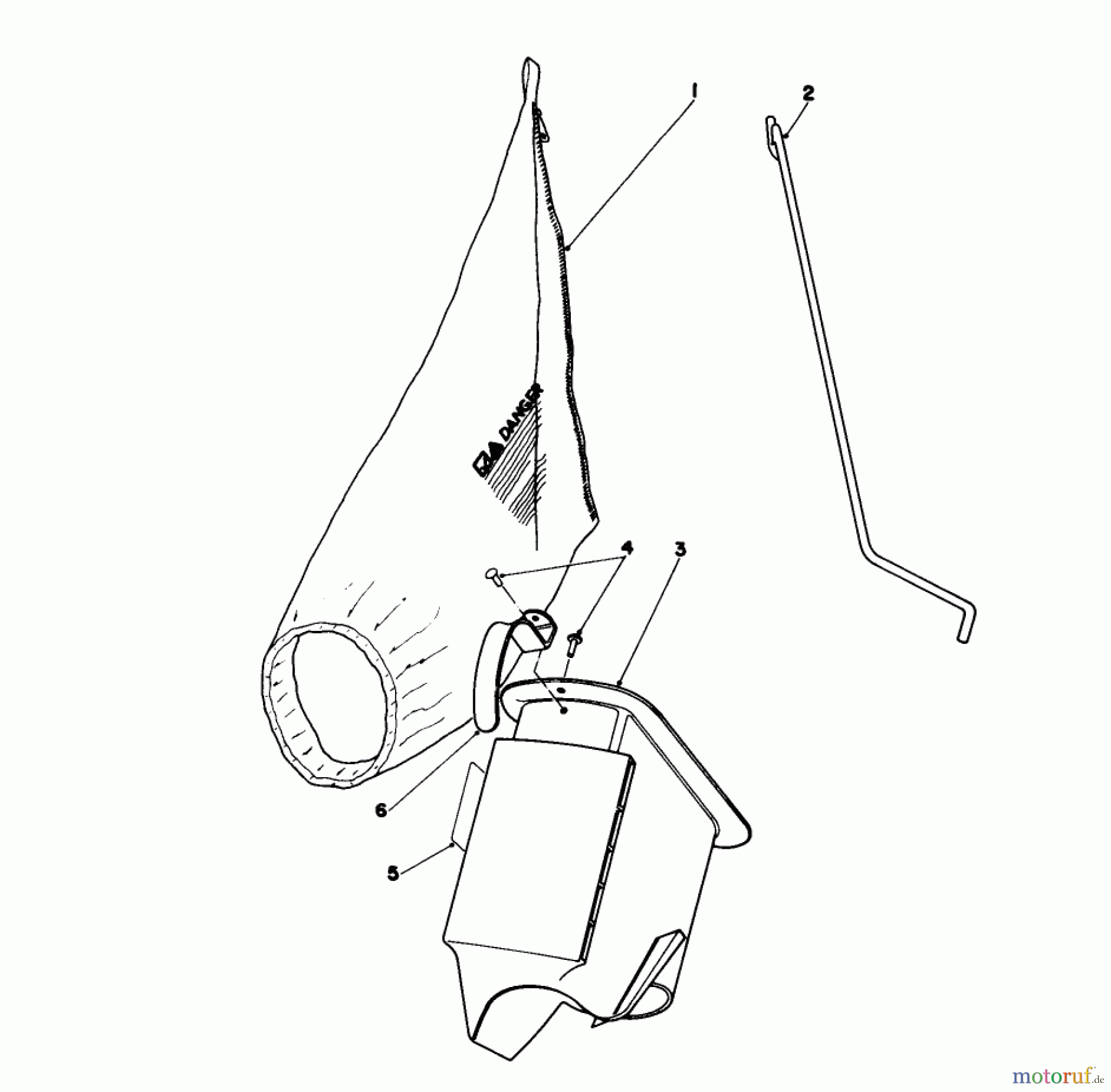 Toro Neu Mowers, Walk-Behind Seite 1 16585 - Toro Lawnmower, 1989 (9000001-9999999) BAGGING KIT NO. 47-6510 (OPTIONAL)