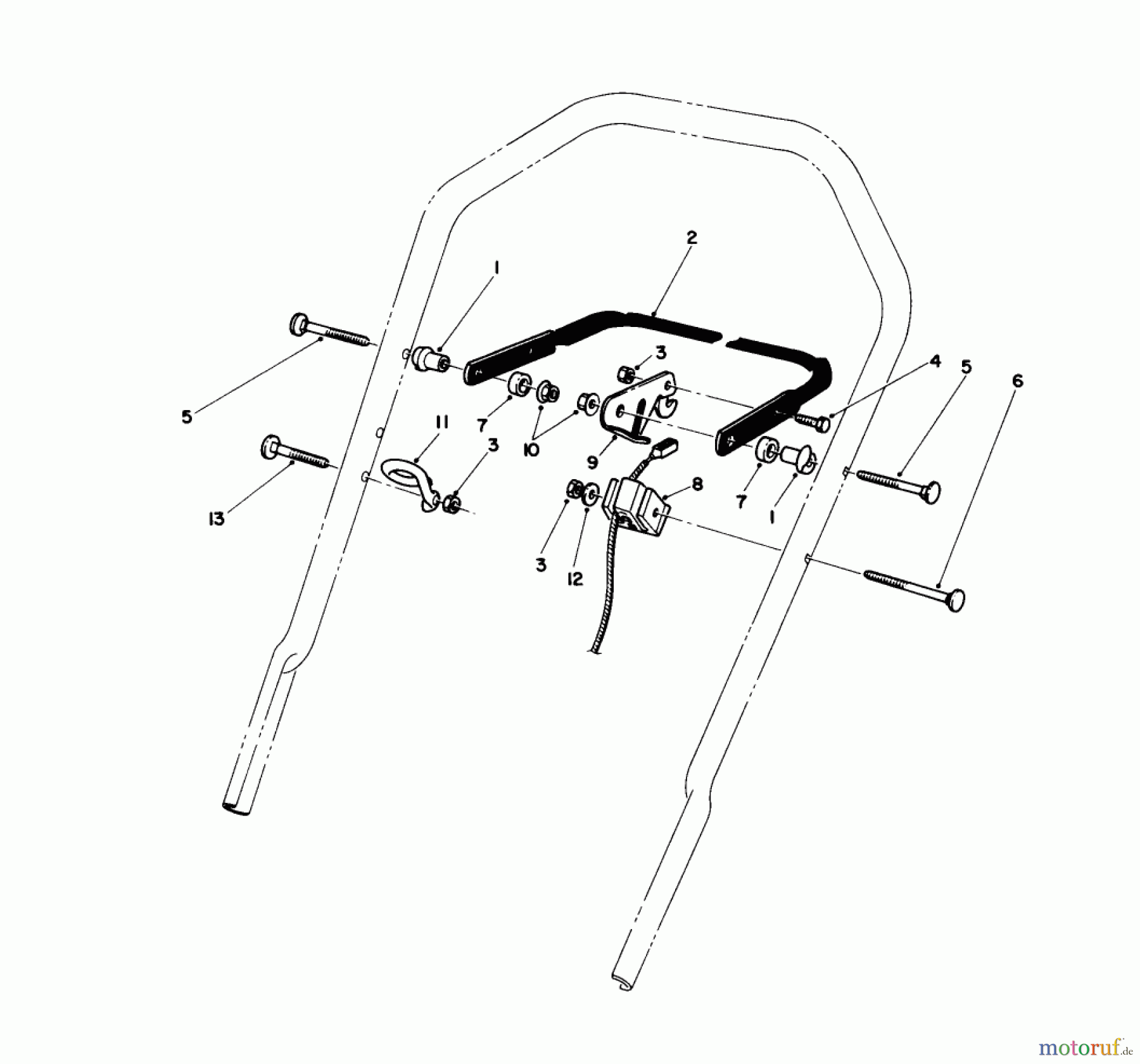 Toro Neu Mowers, Walk-Behind Seite 1 16585 - Toro Lawnmower, 1989 (9000001-9999999) CONTROL ASSEMBLY