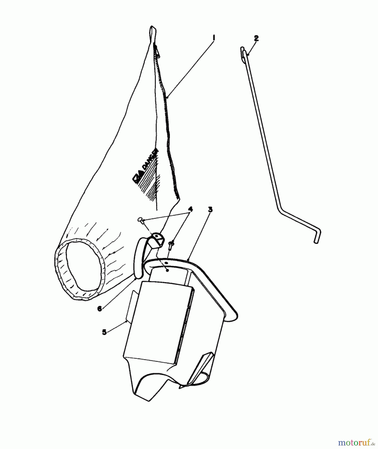 Toro Neu Mowers, Walk-Behind Seite 1 16585C - Toro Lawnmower, 1988 (8000001-8999999) BAGGING KIT NO. 47-6510 (OPTIONAL)