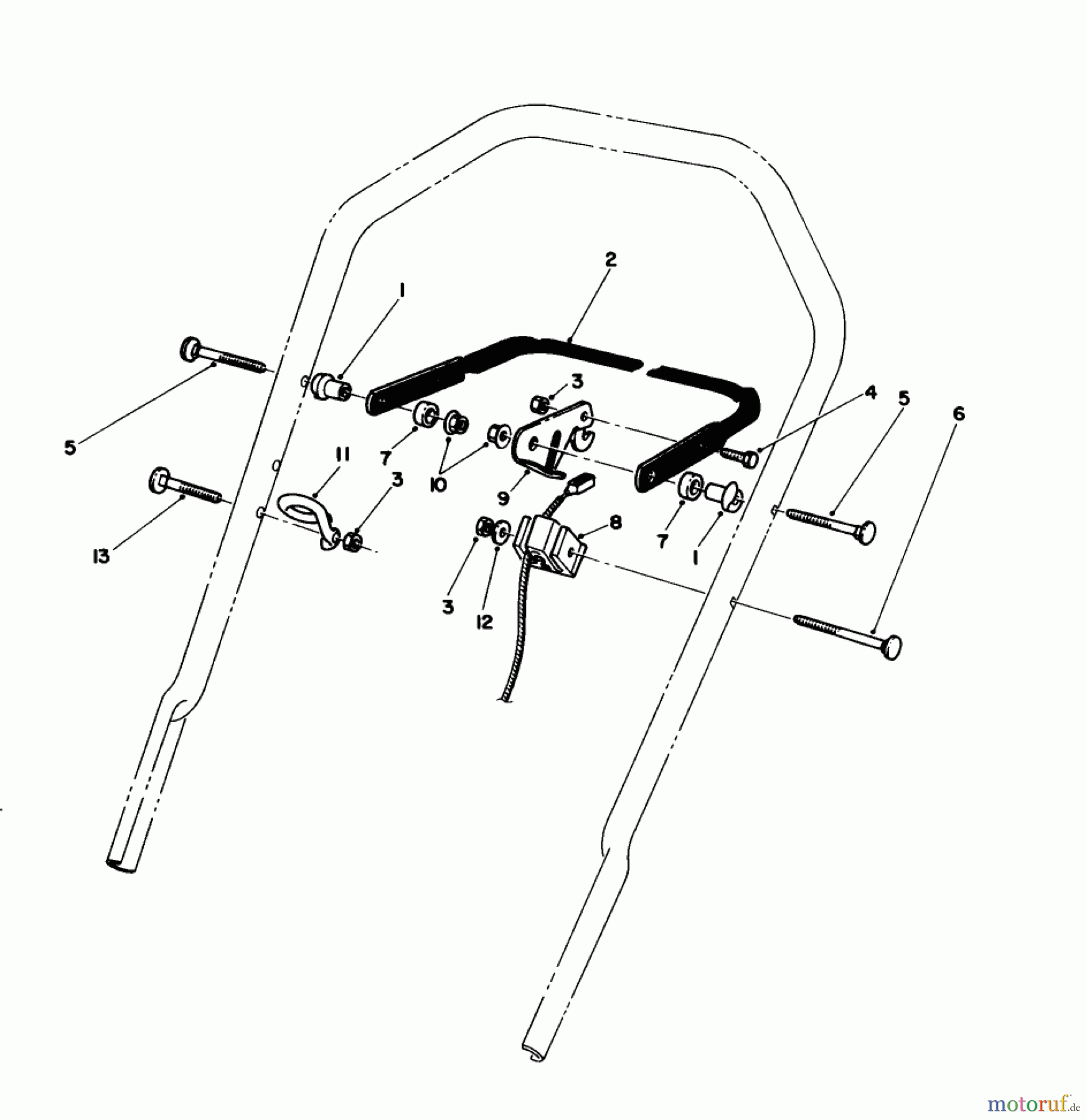 Toro Neu Mowers, Walk-Behind Seite 1 16585C - Toro Lawnmower, 1988 (8000001-8999999) CONTROL ASSEMBLY