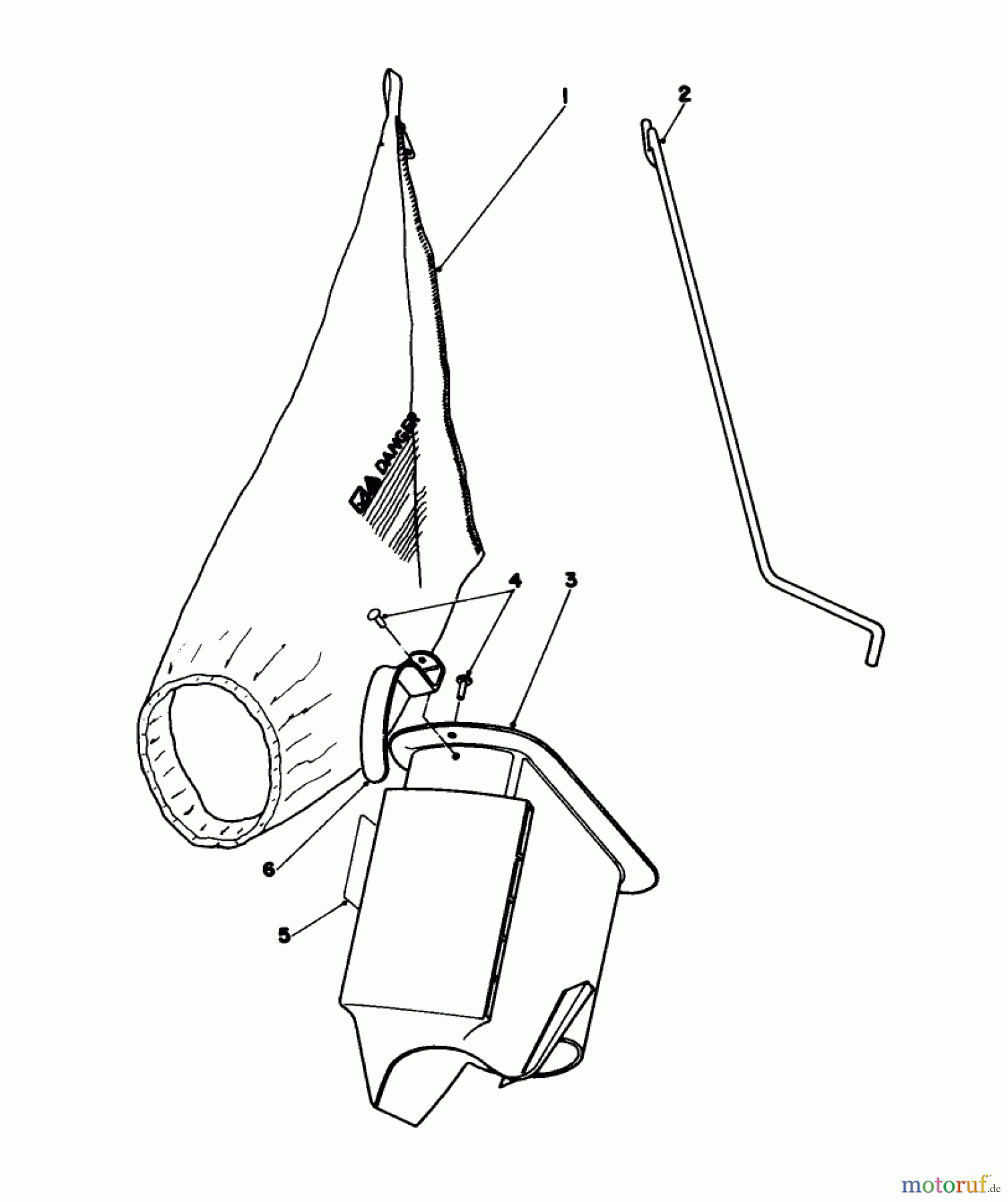 Toro Neu Mowers, Walk-Behind Seite 1 16775 - Toro Lawnmower, 1988 (8000001-8022965) BAGGING KIT NO. 47-6510 (OPTIONAL)